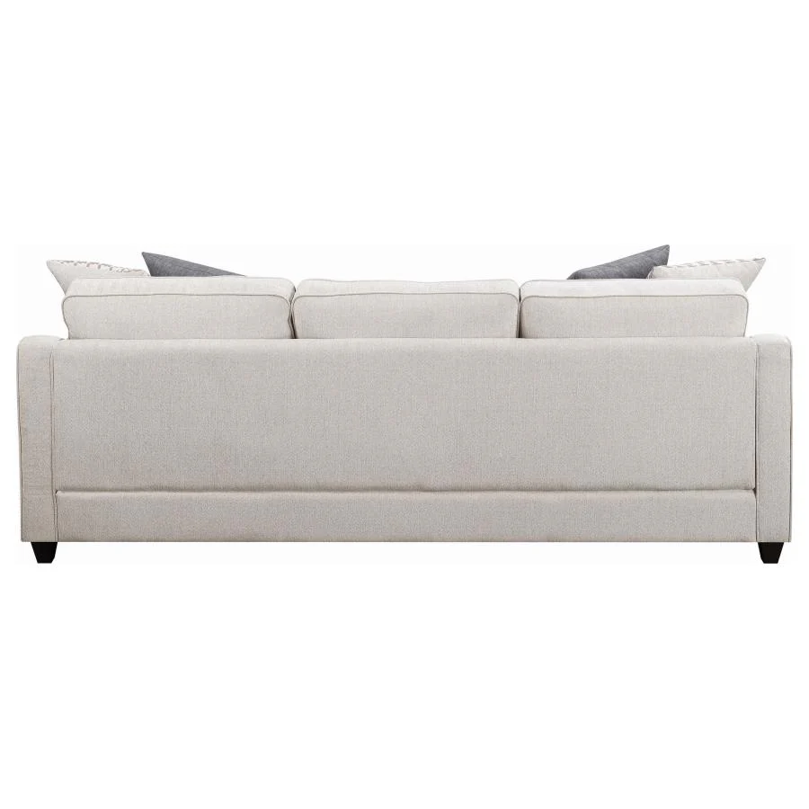 Mcloughlin - Upholstered Sloped Arm Sectional Sofa - Platinum - Image 5