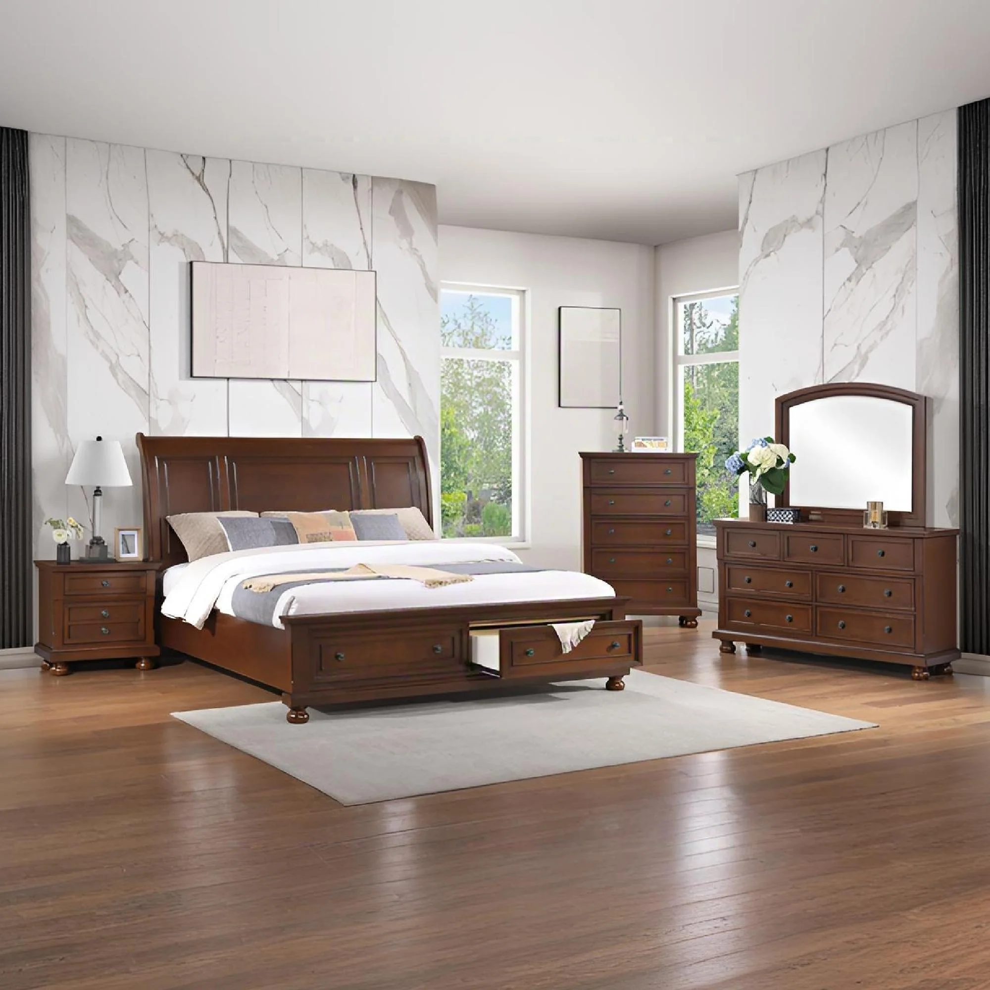 Meade - Sleigh Bed - Image 2
