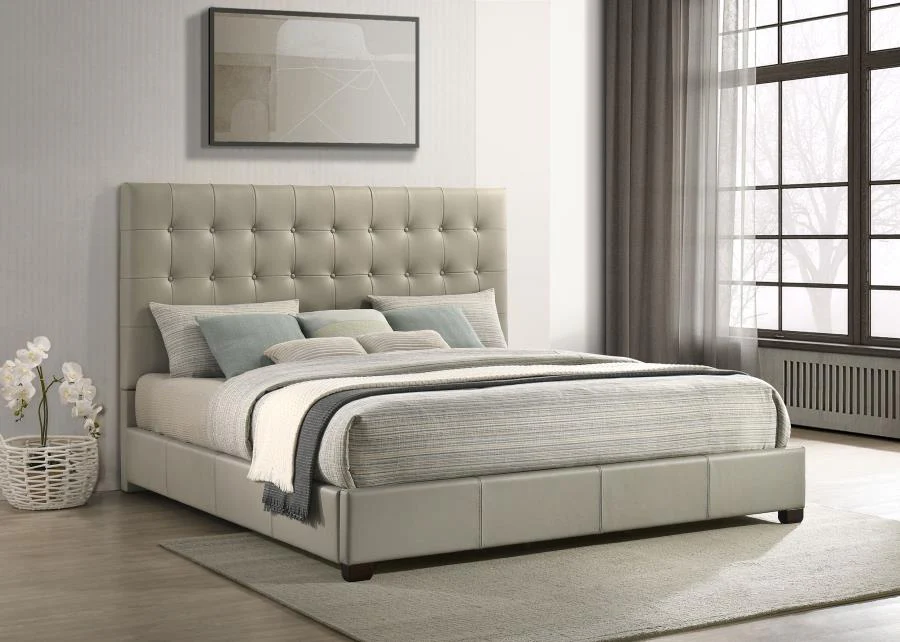 Medley - Genuine Leather Platform Bed - Image 8