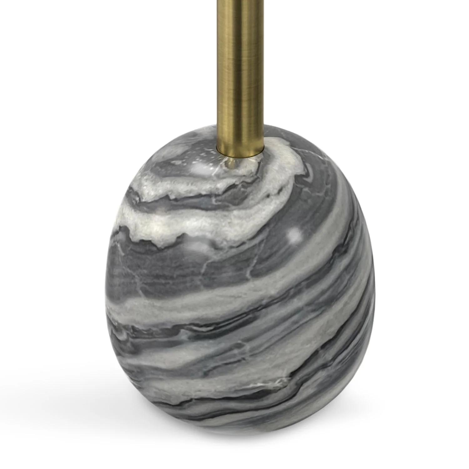 Melene - Side Table - Gray / Gold - Image 2