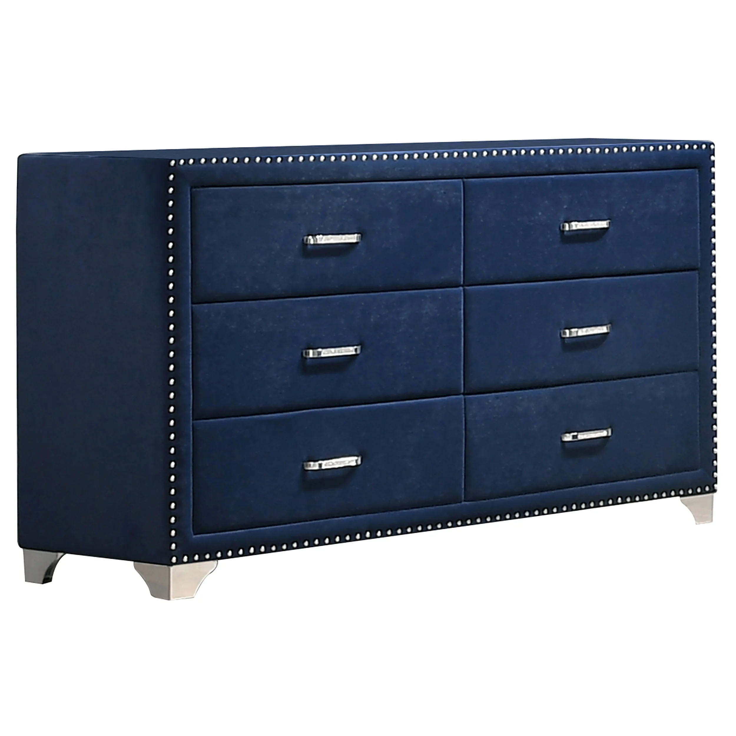 Melody - 6-Drawer Upholstered Dresser - Image 13