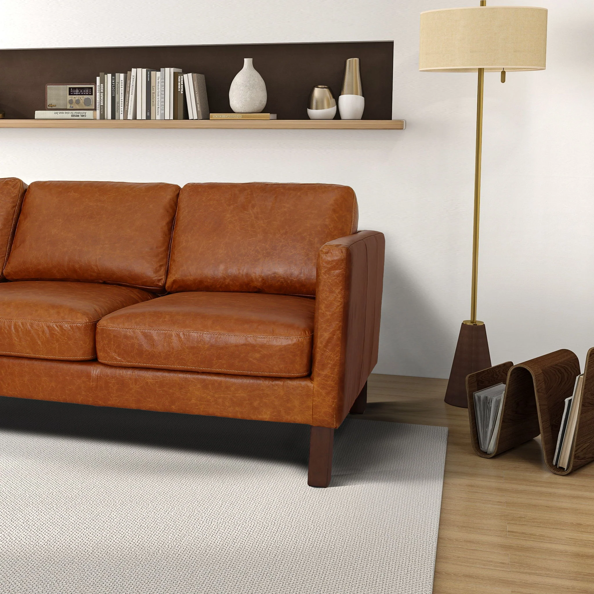 Memphis - Waxy Sofa - Cognac - Image 8
