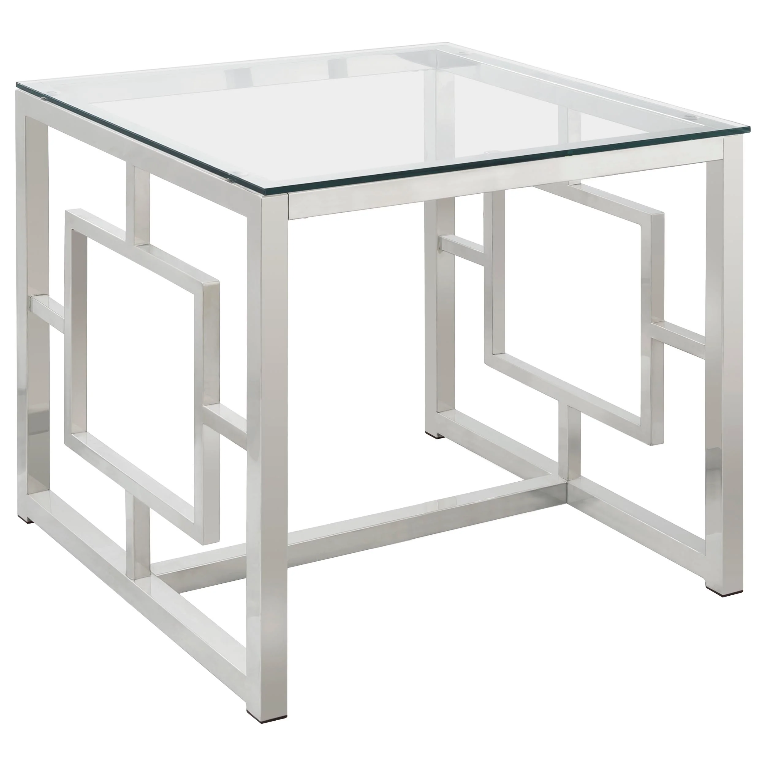 Merced 2-piece Rectangular Coffee and End Table Set Nickel - Image 3