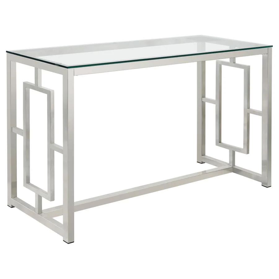 Merced - Glass Top Metal Table - Image 3