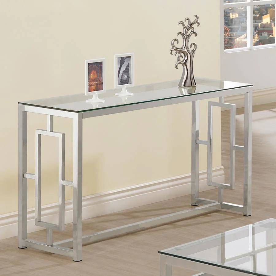 Merced - Glass Top Metal Table - Image 6