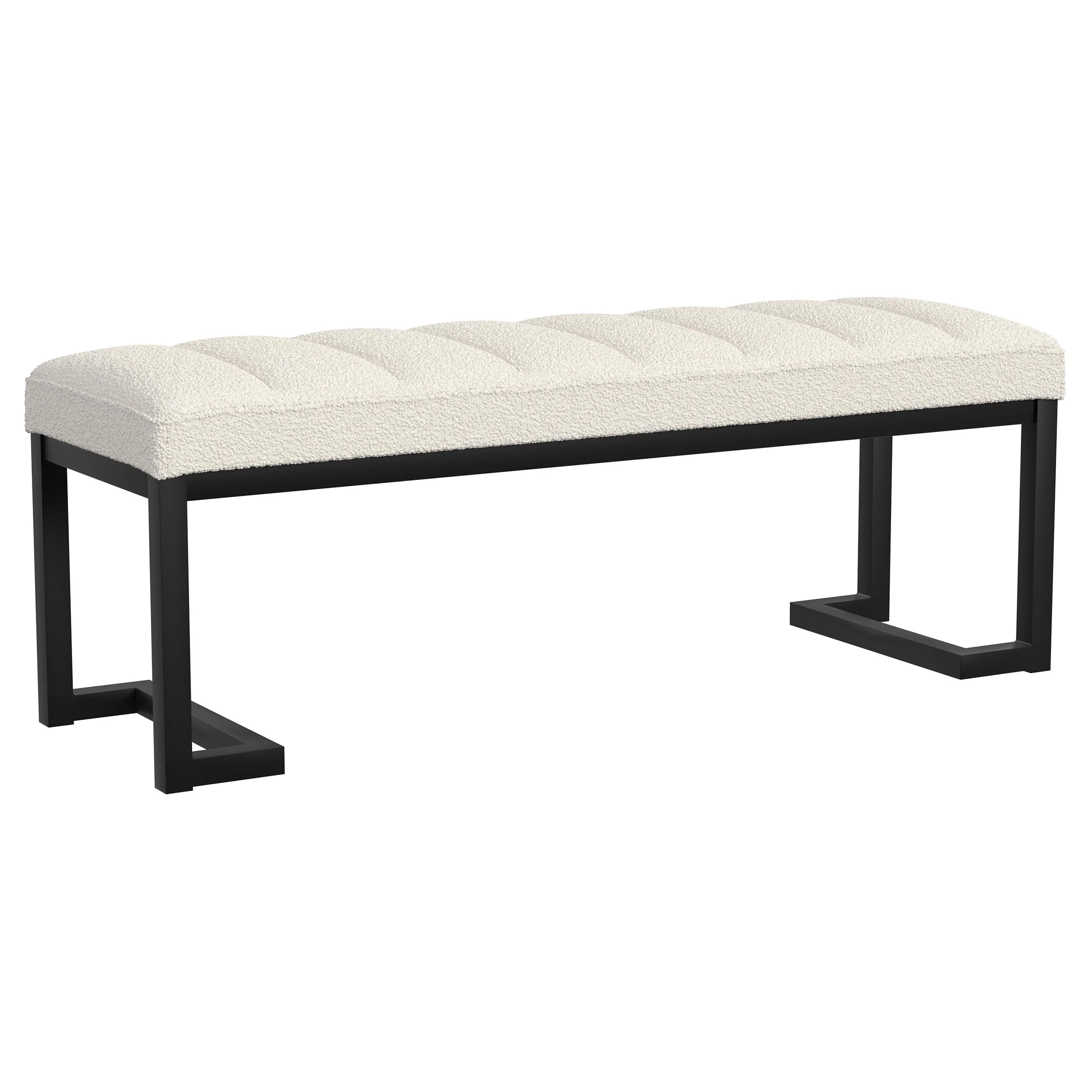 Mesa - Boucle Upholstered Tufted Accent Bench - Image 17
