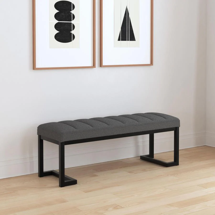 Mesa - Boucle Upholstered Tufted Accent Bench - Image 4