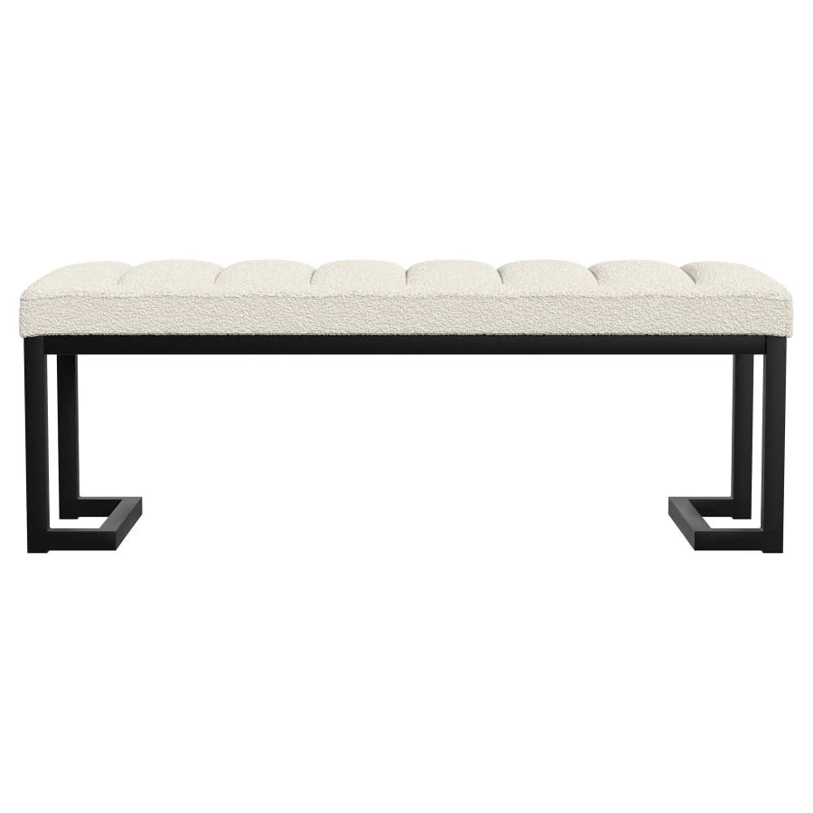 Mesa - Boucle Upholstered Tufted Accent Bench - Image 5