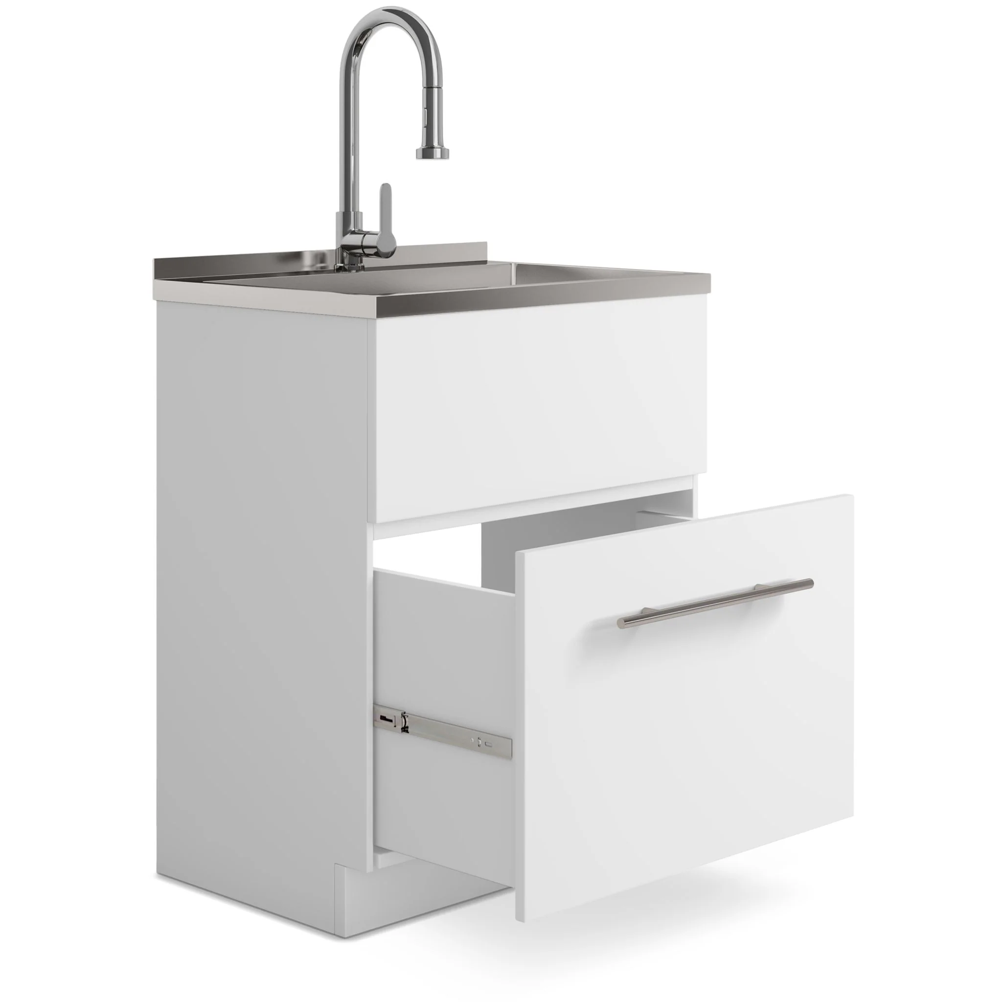Metro - Laundry Cabinet & Faucet And Stainless Steel Sink - Image 10