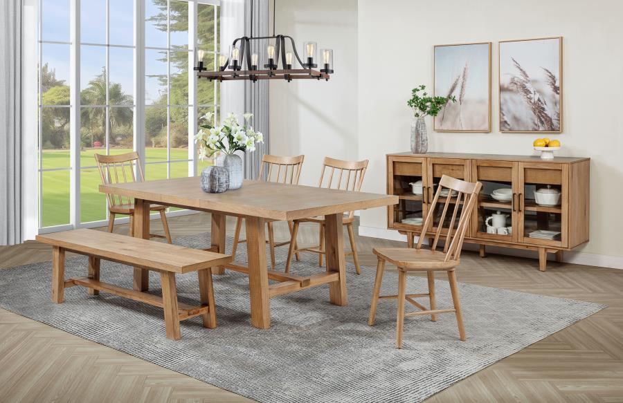 Middleton - Extension Leaf Dining Table - Natural Brown - Image 13
