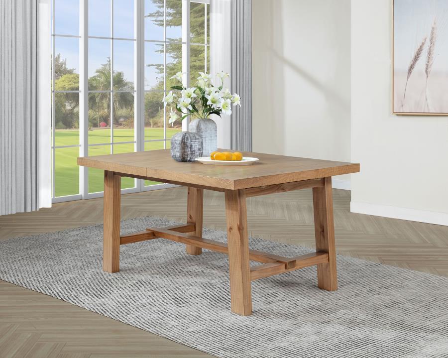 Middleton - Extension Leaf Dining Table - Natural Brown - Image 3