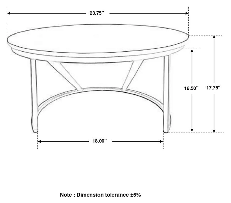 Miguel - Round Marble Top Coffee Table - White And Black - Image 6