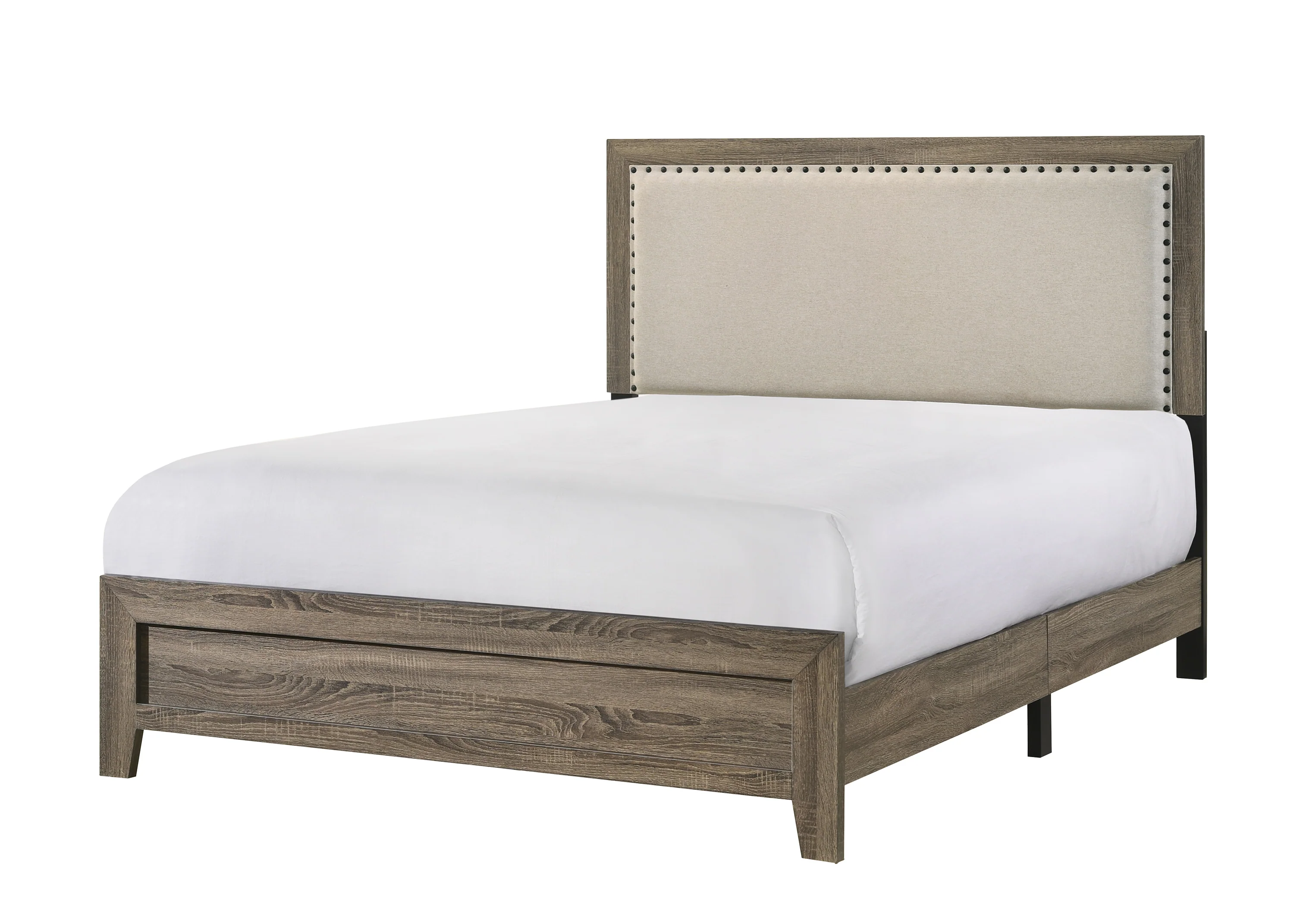Millie Upholsteredolstery Bed One Box -Grey - Image 4