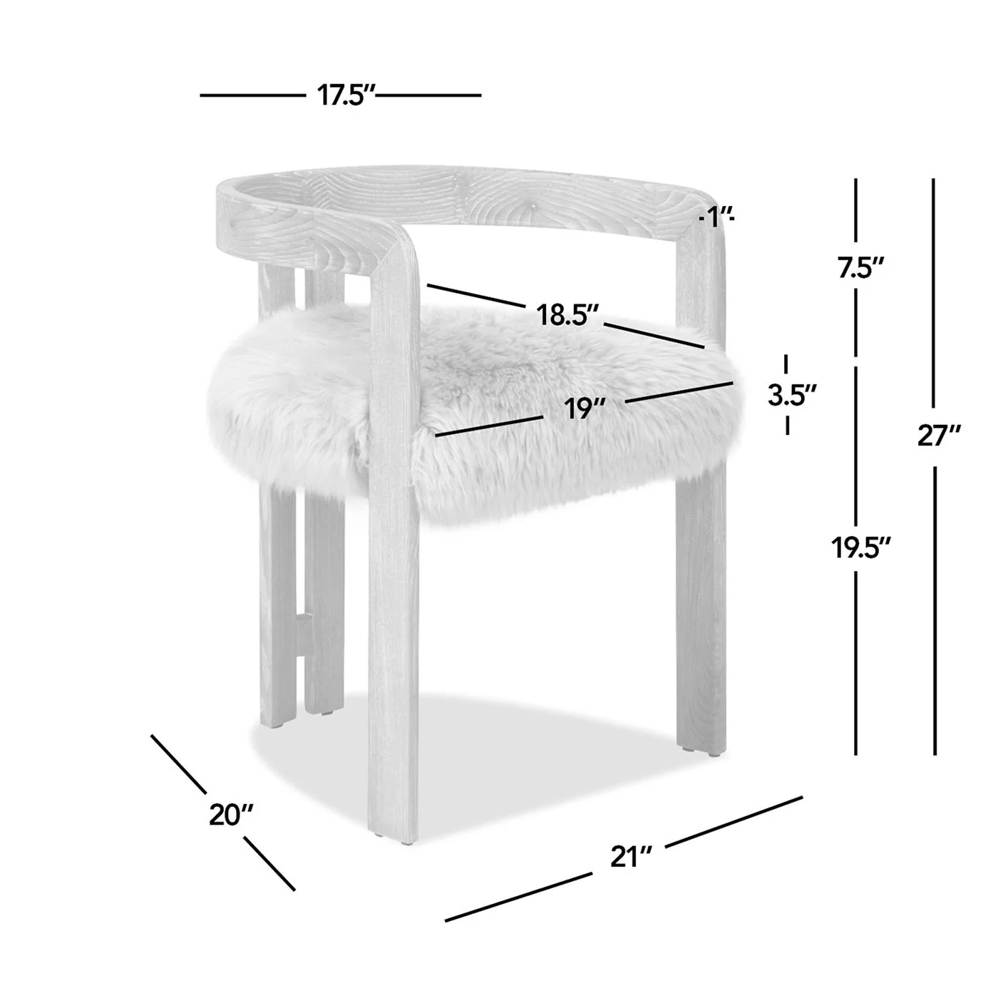 Millwick - Low Back Dining Chair - Natural Blonde - Image 3