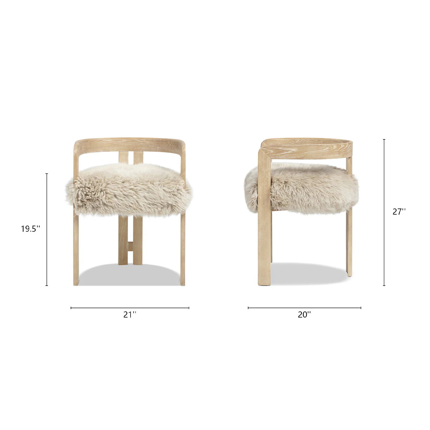 Millwick - Low Back Dining Chair - Natural Blonde - Image 8