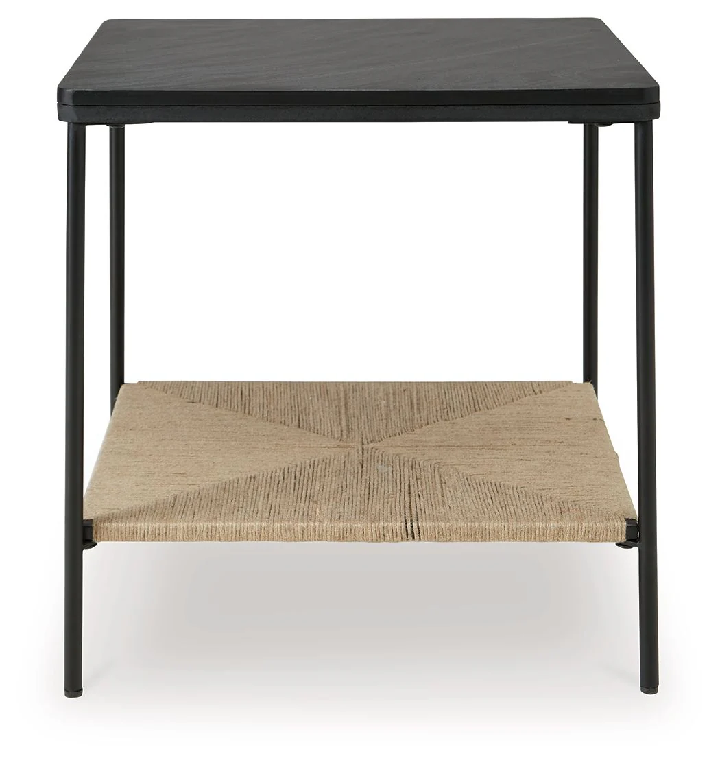Minrich - Accent Table - Black / Natural - Image 4