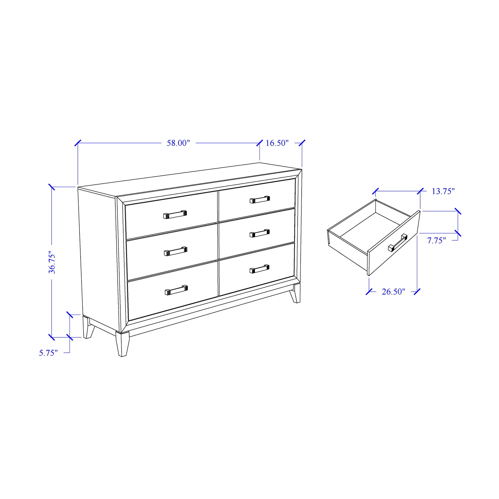 Mirage - Dresser - Image 6