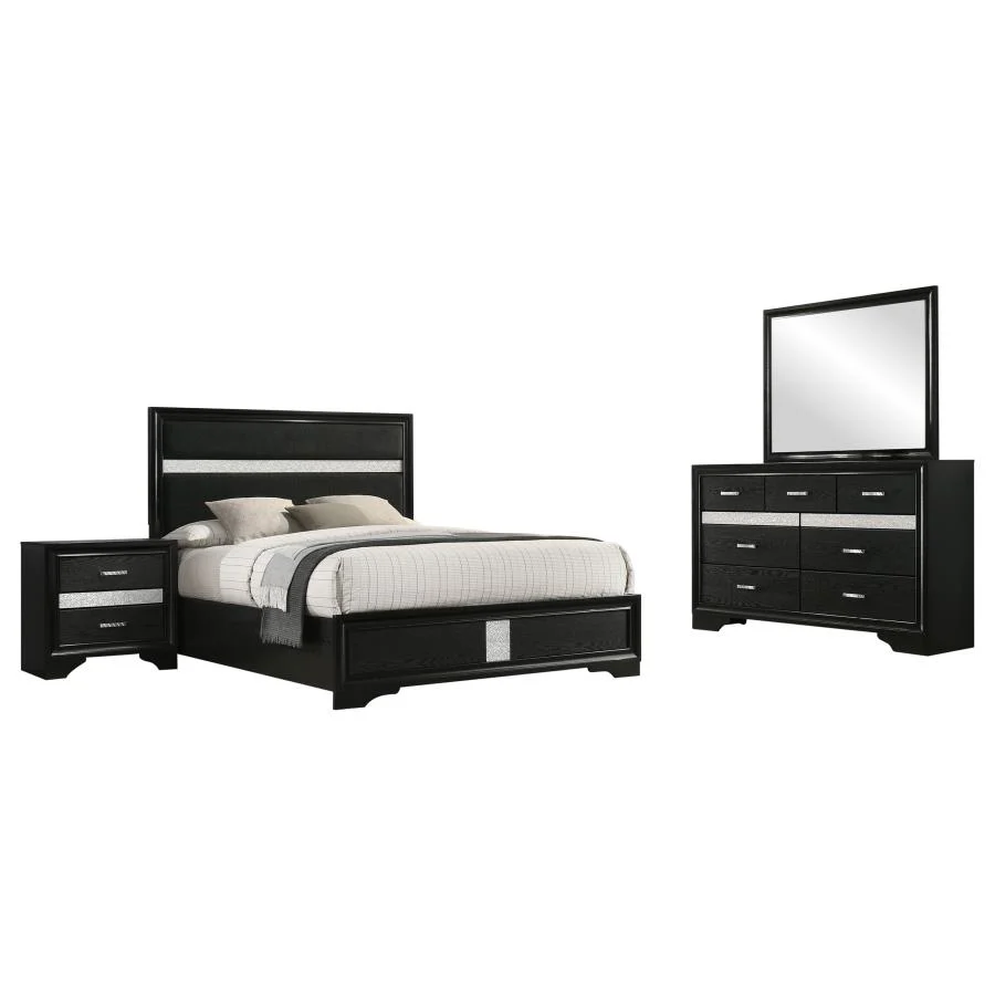 Miranda - Panel Bedroom Set - Black - Image 18