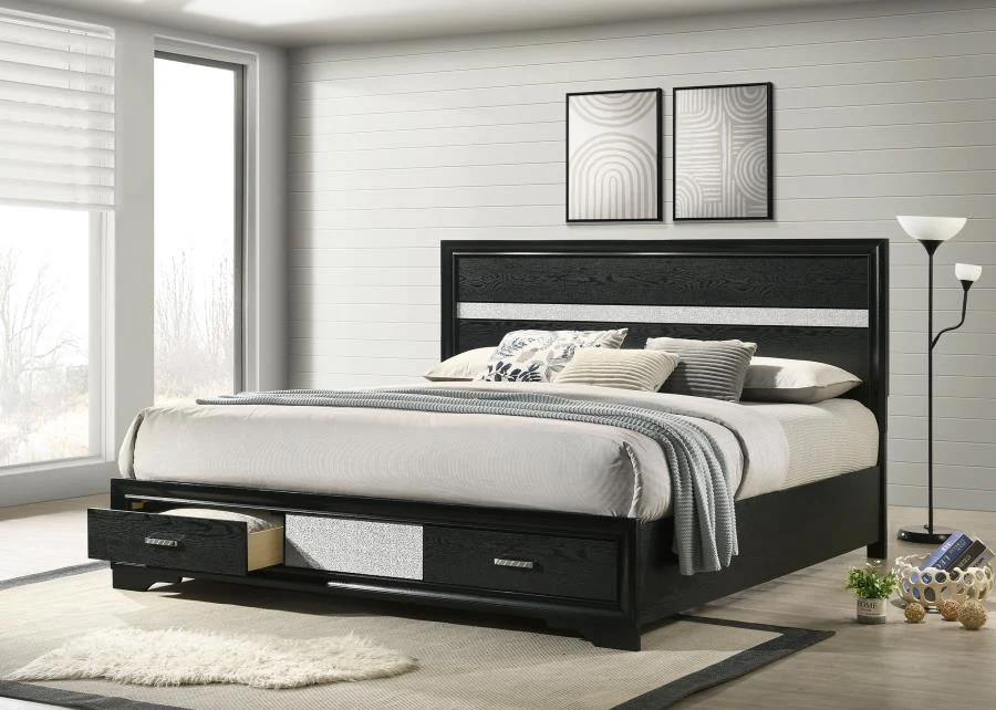Miranda - Storage Wood Panel Bed - Image 11