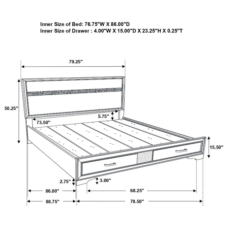 Miranda - Storage Wood Panel Bed - Image 45