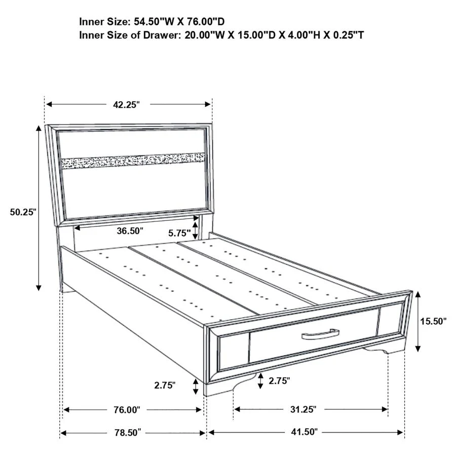 Miranda - Wood Storage Panel Bed - Image 41