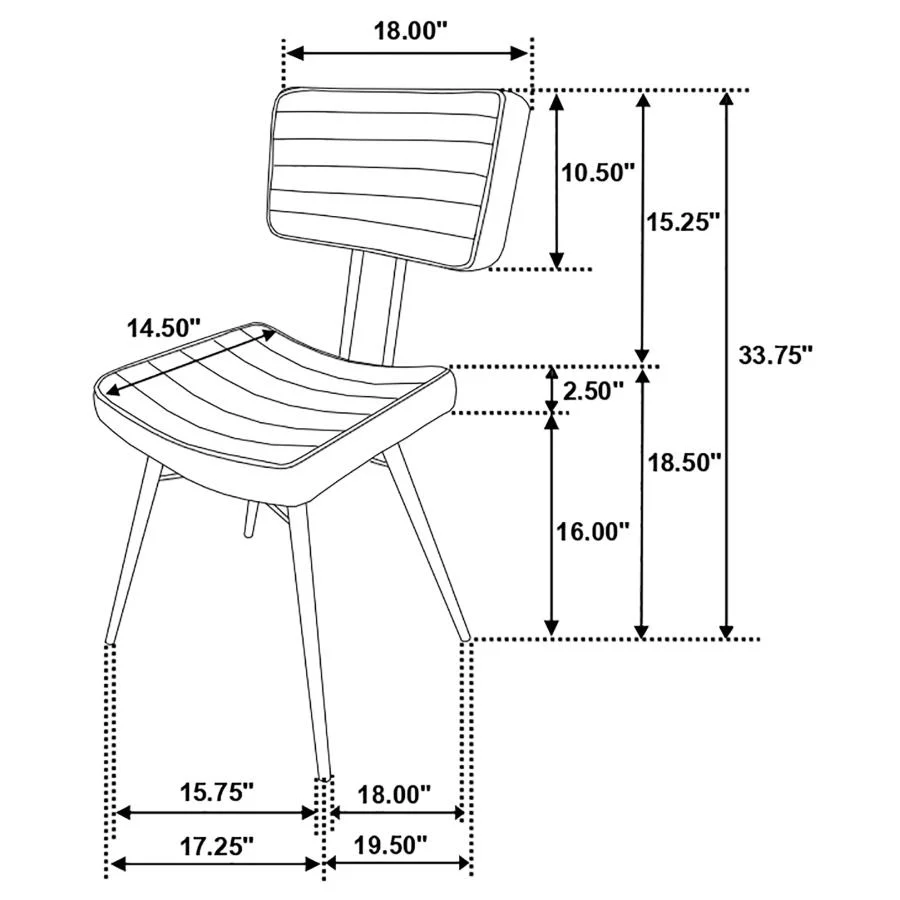 Misty - Leather Upholstered Dining Chair (Set of 2) - Image 21