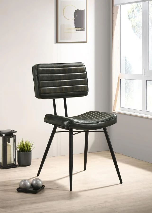 Misty - Leather Upholstered Dining Chair (Set of 2) - Image 3