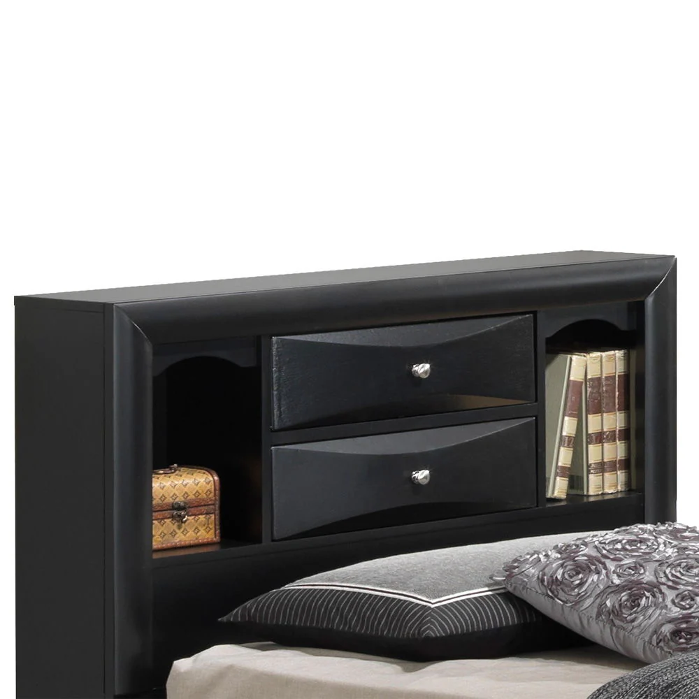 Modern Design Storage Bed With Bookcase Headboard - Image 23