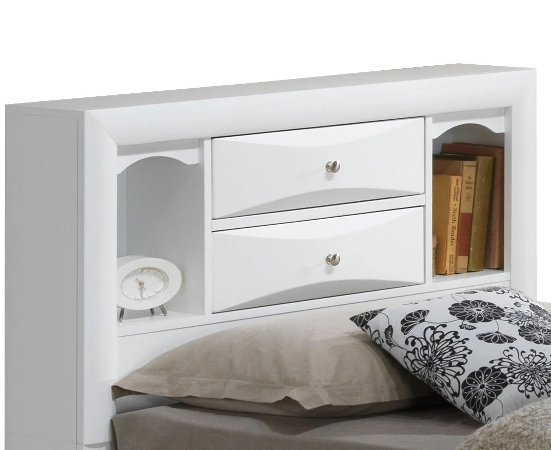 Modern Design Storage Bed With Bookcase Headboard - Image 70