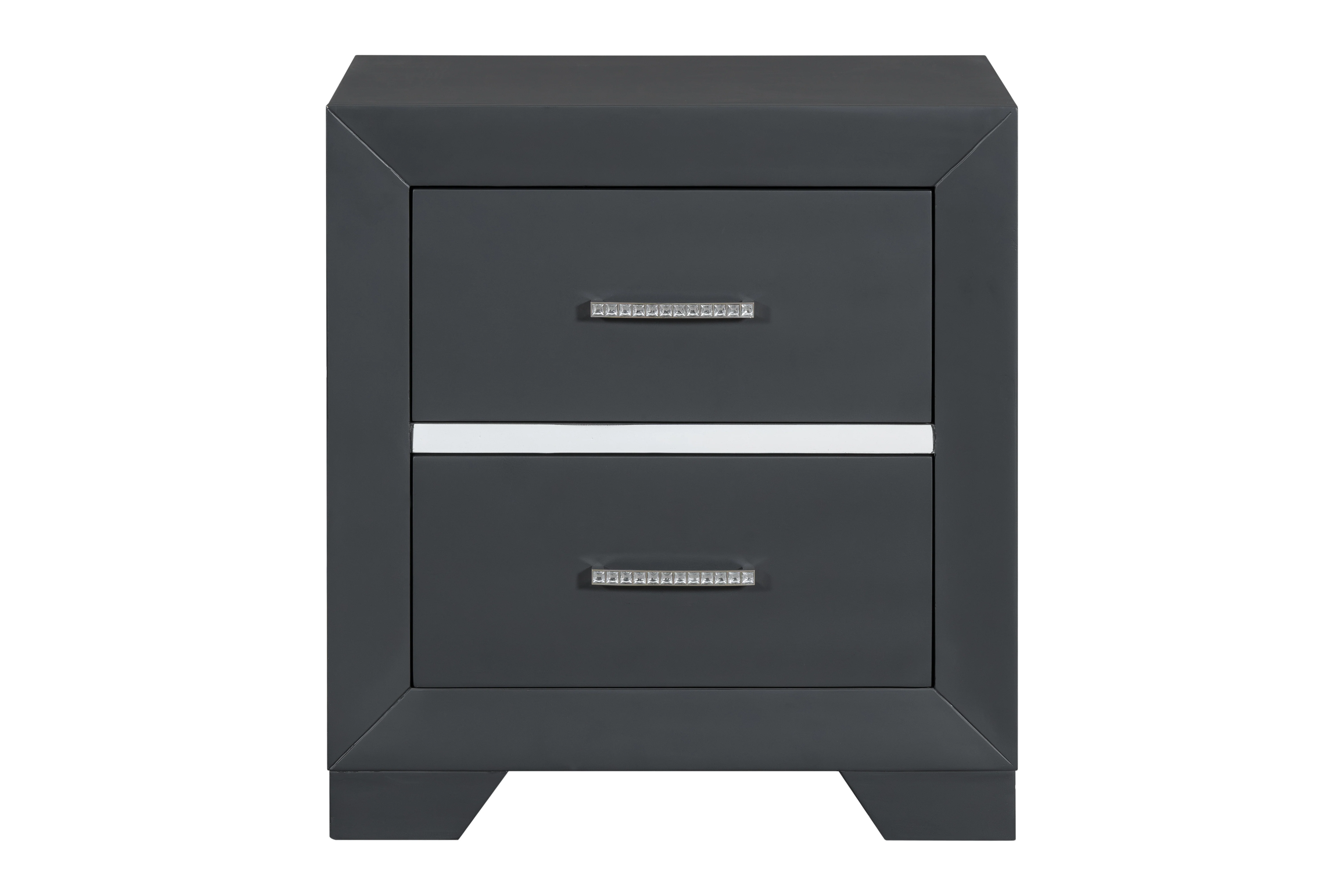 Modern Gray 6-Pc Canopy Bedroom Set with Dresser, Mirror & Nightstand - Image 4