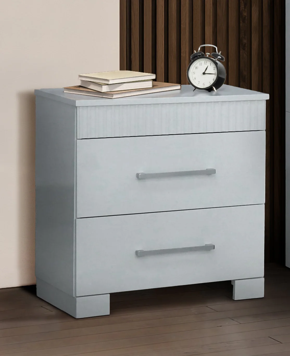 Modern White Nightstand