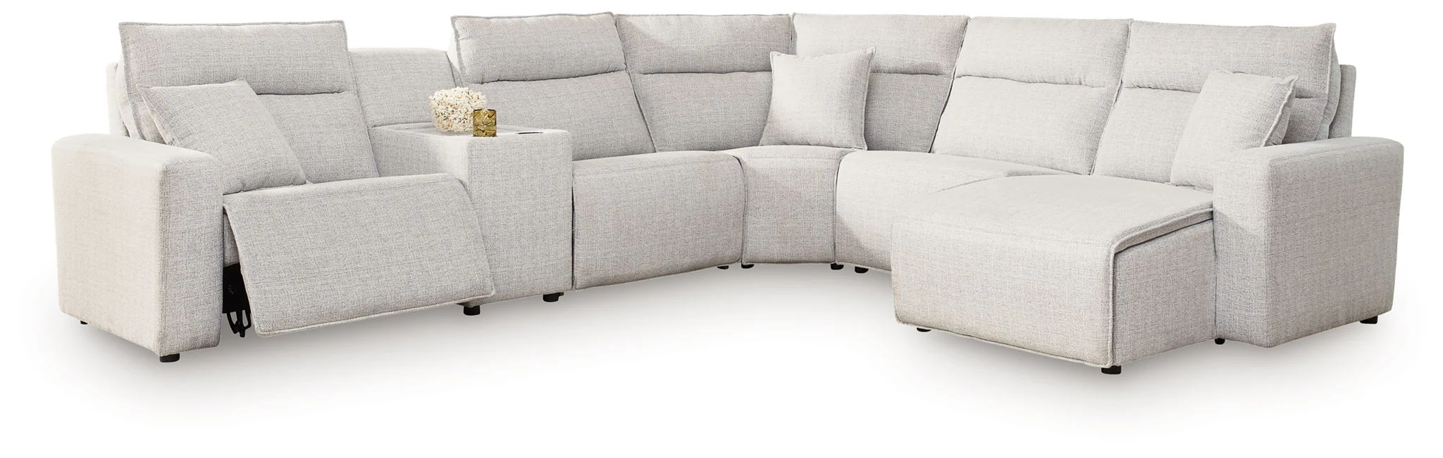 Modmax II - Reclining Sectional - Stone - Image 3