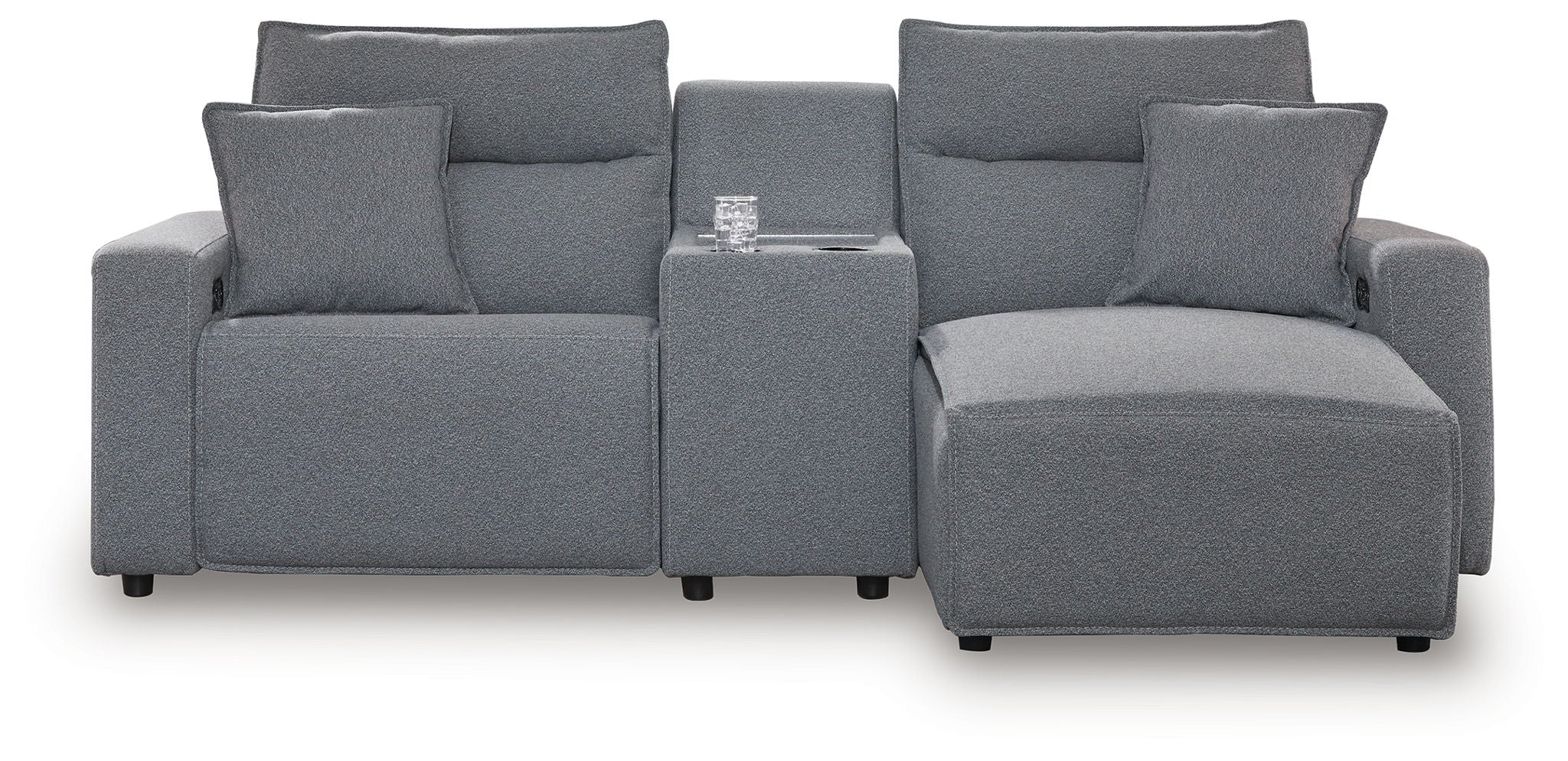 Modmax II - Reclining Sectional - Salt And Pepper - Image 19