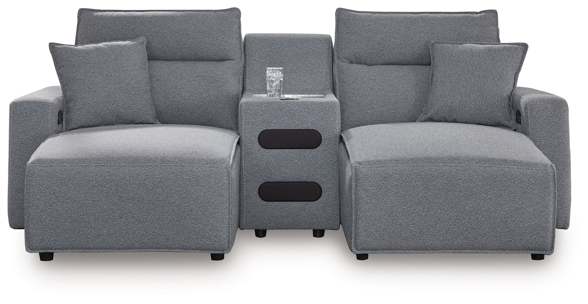 Modmax II - Reclining Sectional - Salt And Pepper - Image 21
