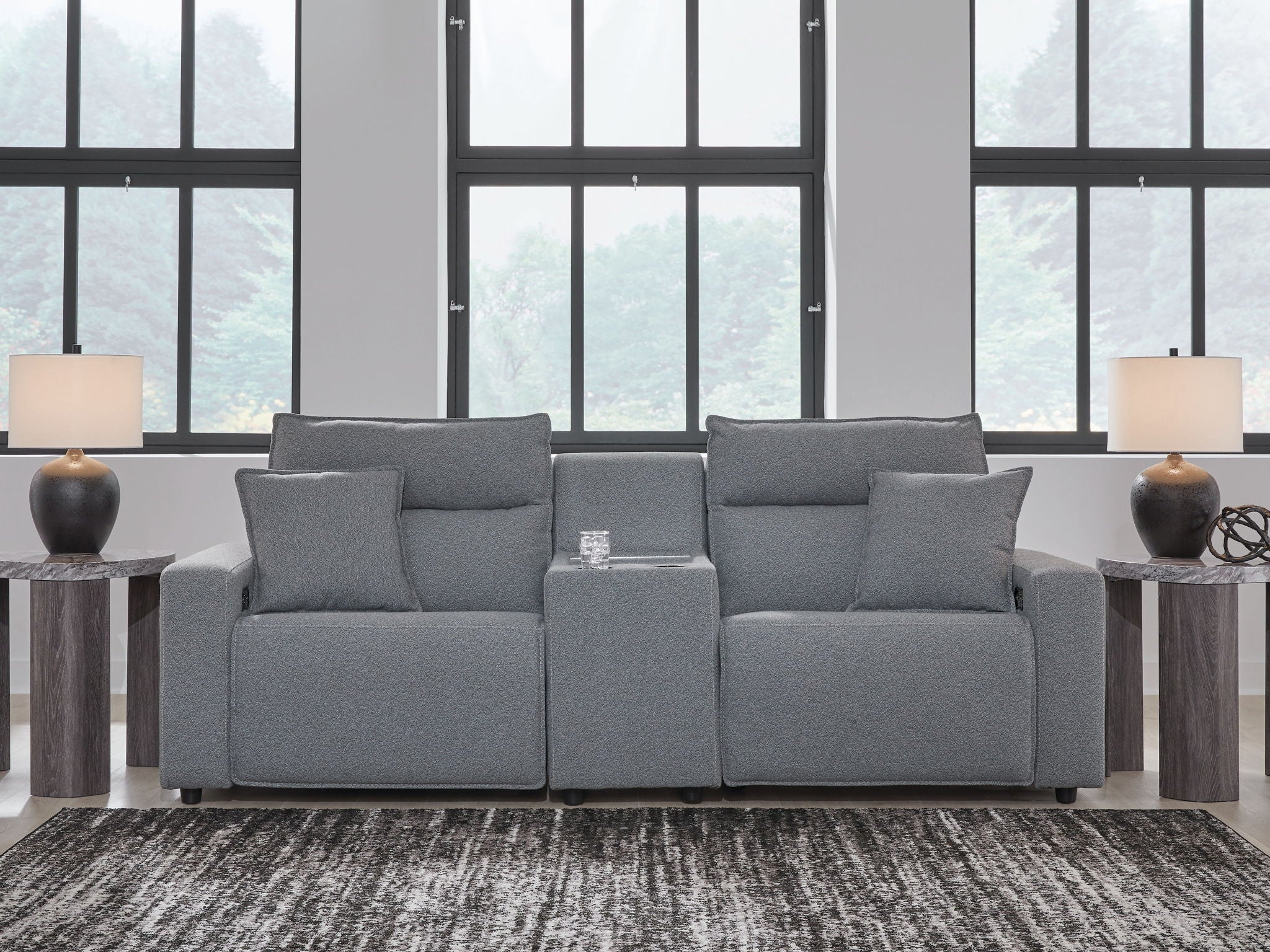 Modmax II - Reclining Sectional - Salt And Pepper - Image 35