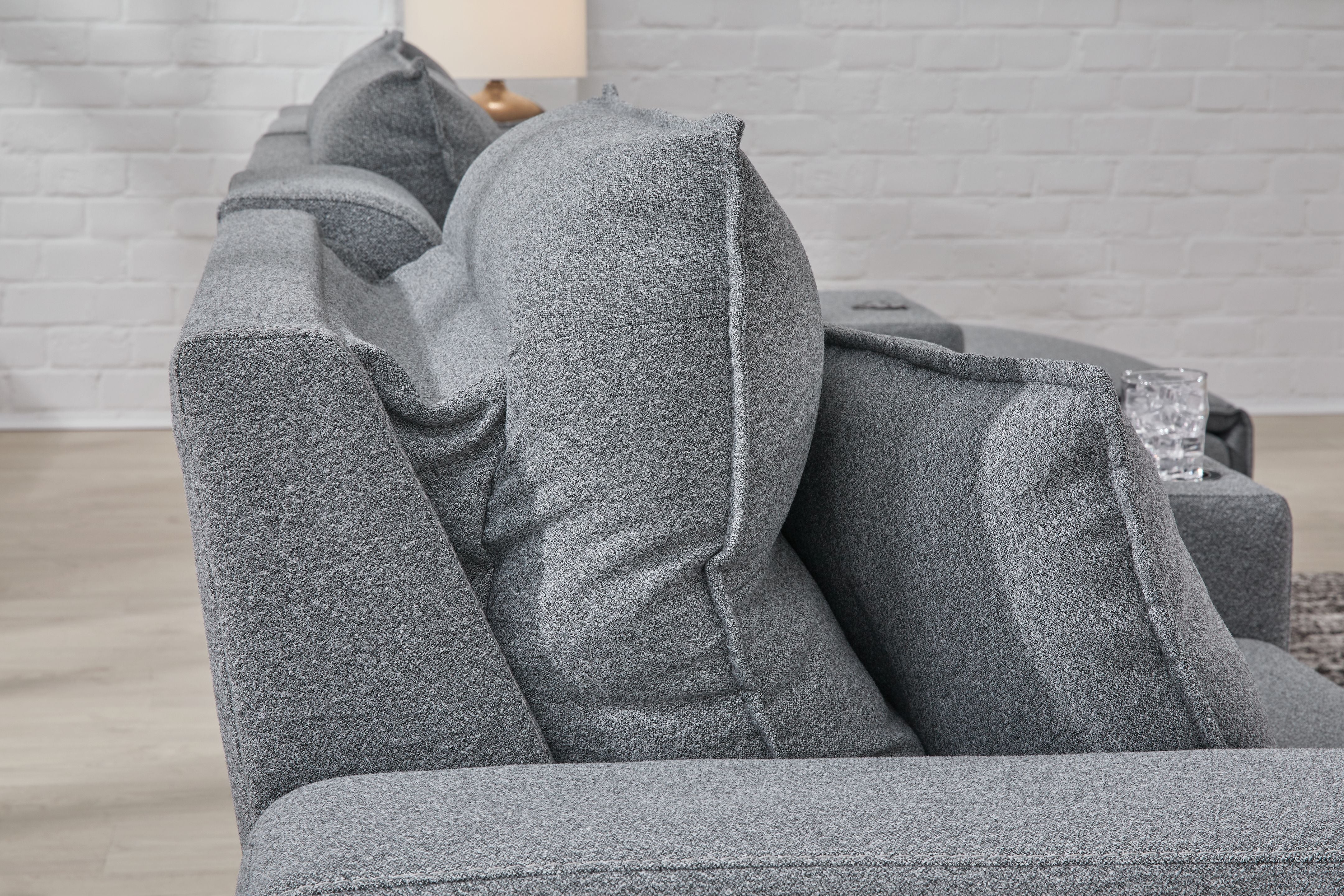 Modmax II - Reclining Sectional - Salt And Pepper - Image 53