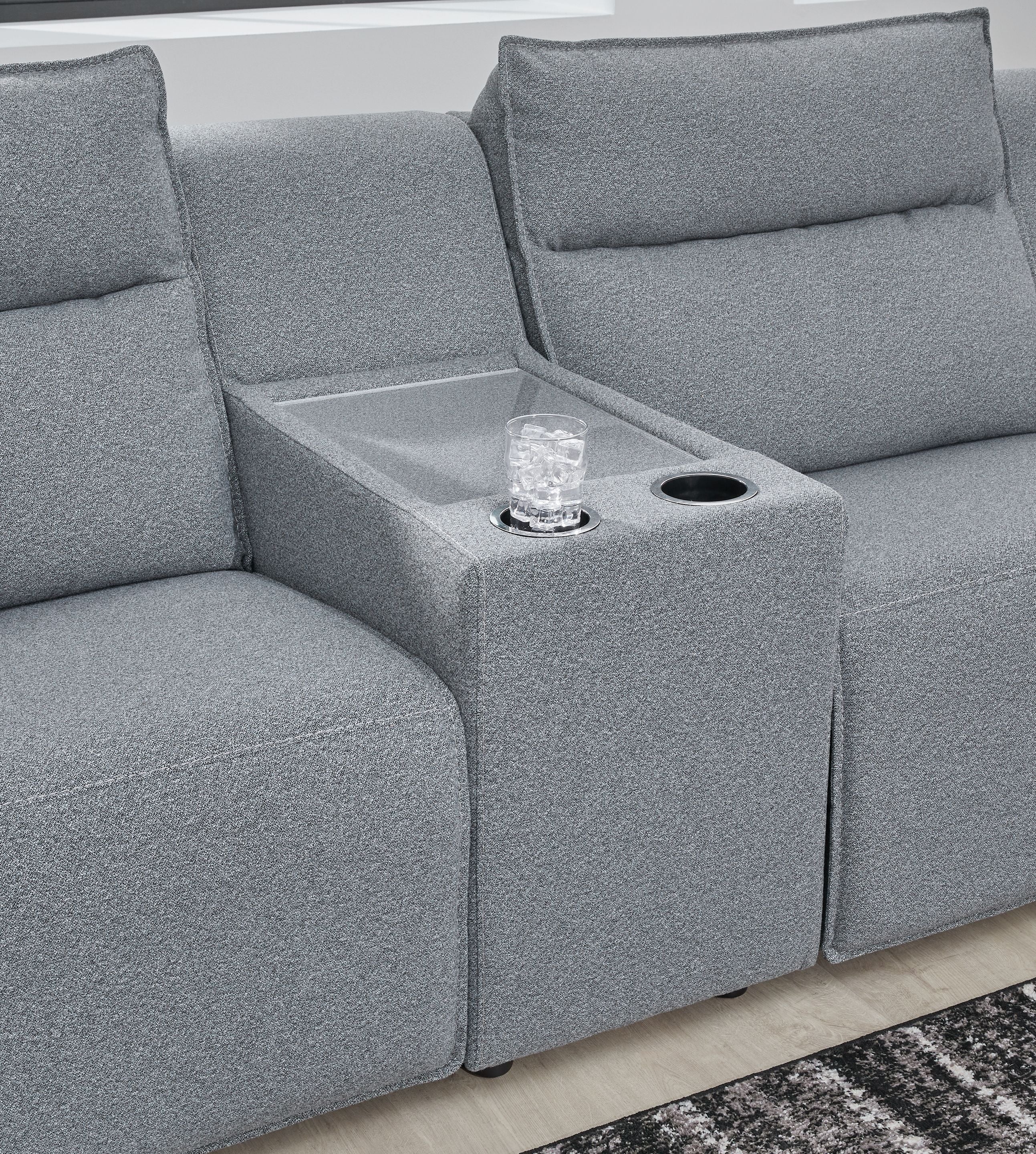Modmax II - Reclining Sectional - Salt And Pepper - Image 62