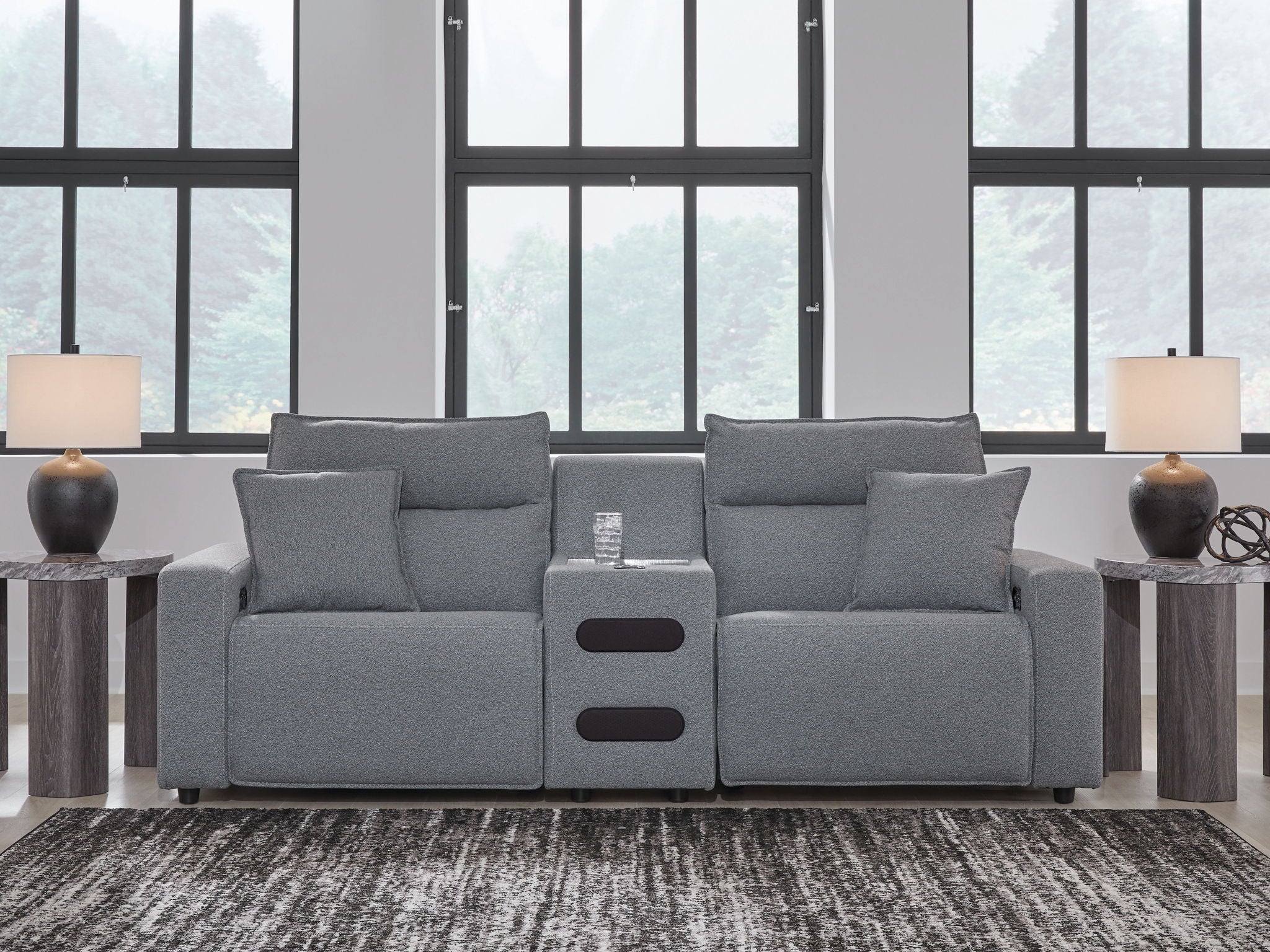 Modmax II - Reclining Sectional - Salt And Pepper - Image 67