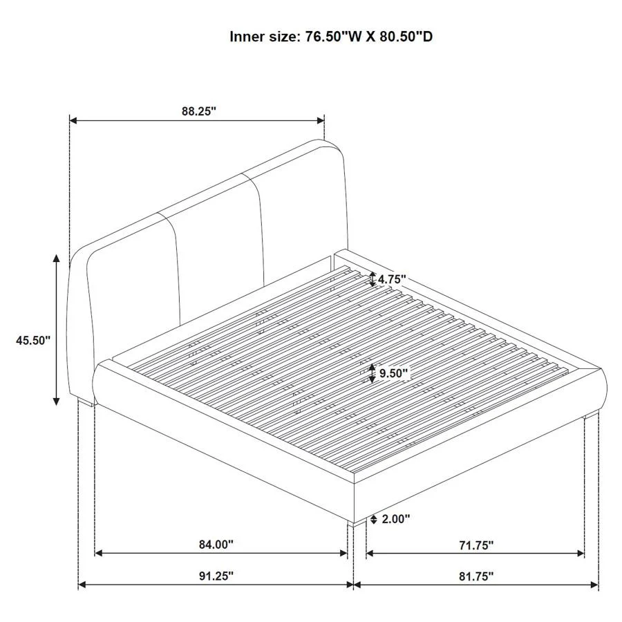Mokena - Upholstered Platform Bed - Image 43