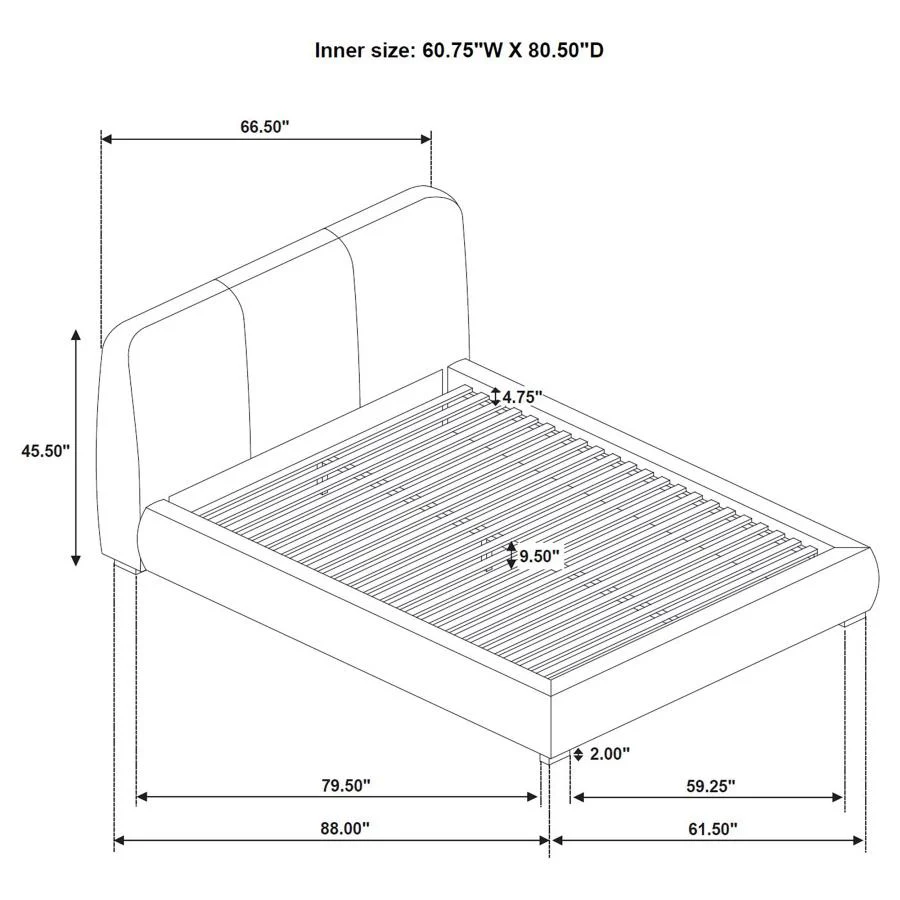 Mokena - Upholstered Platform Bed - Image 46