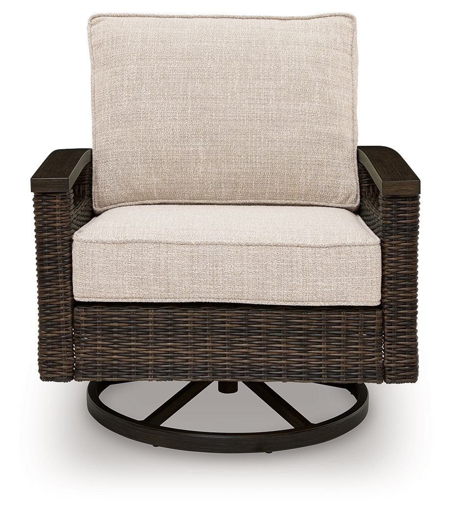 Monterey Point - Swivel Lounge Chair (Set of 2) - Dark Brown - Image 7