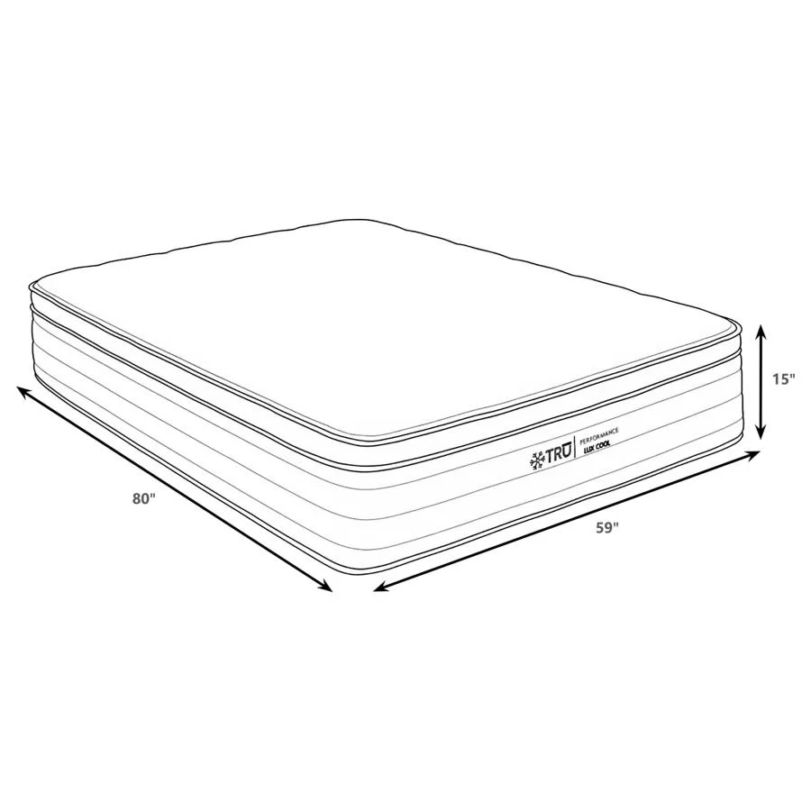 Montlake - 15" Cool Euro Top Foam Hybrid Mattress - Image 19