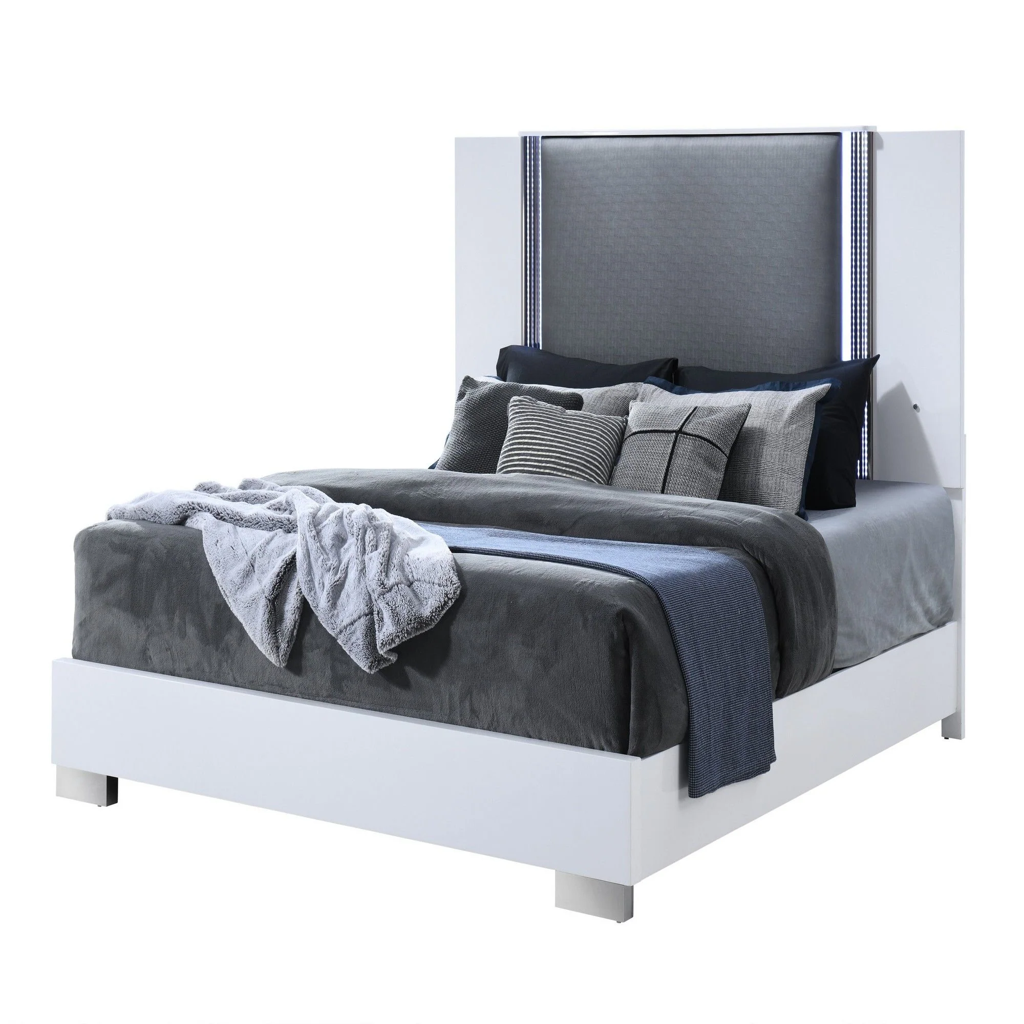Moon - 5 Pieces Bedroom Set With LED Accent - Image 6
