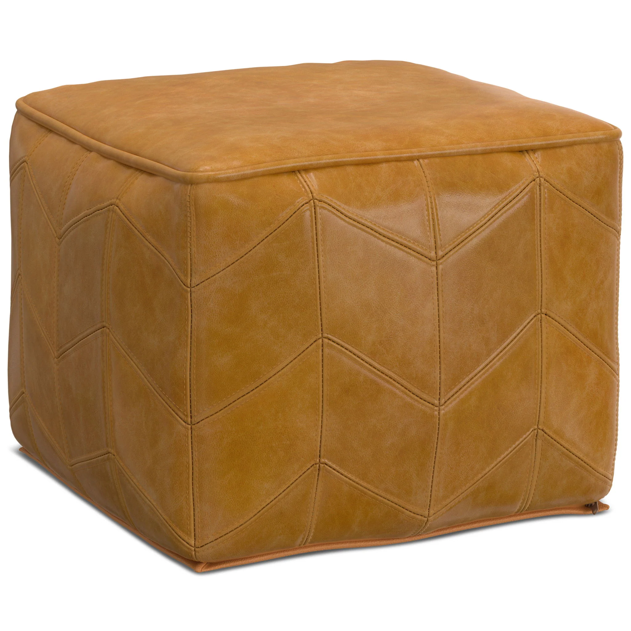 Morden - Square Pouf - Brown - Image 5