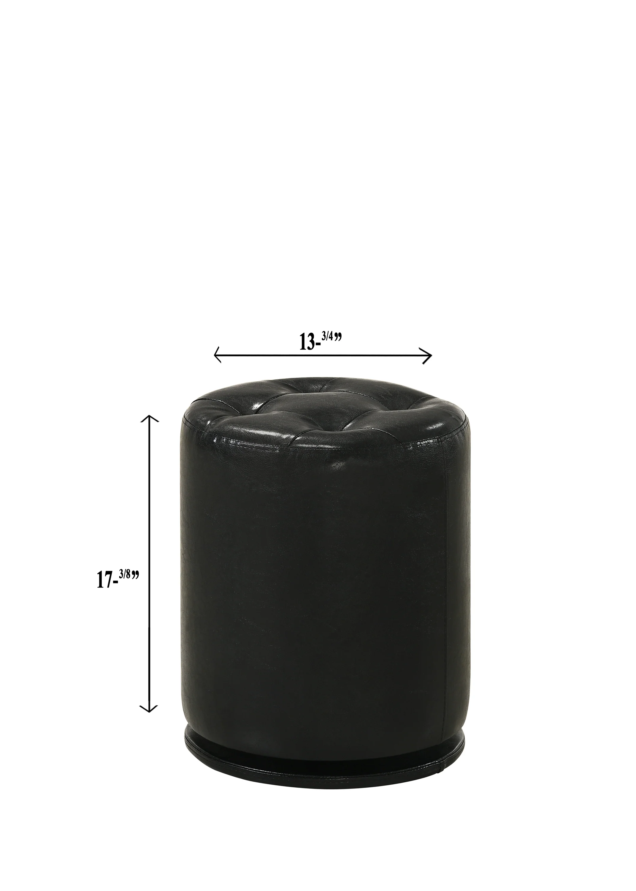 Morgan Round Swivel Stool Black - Image 2