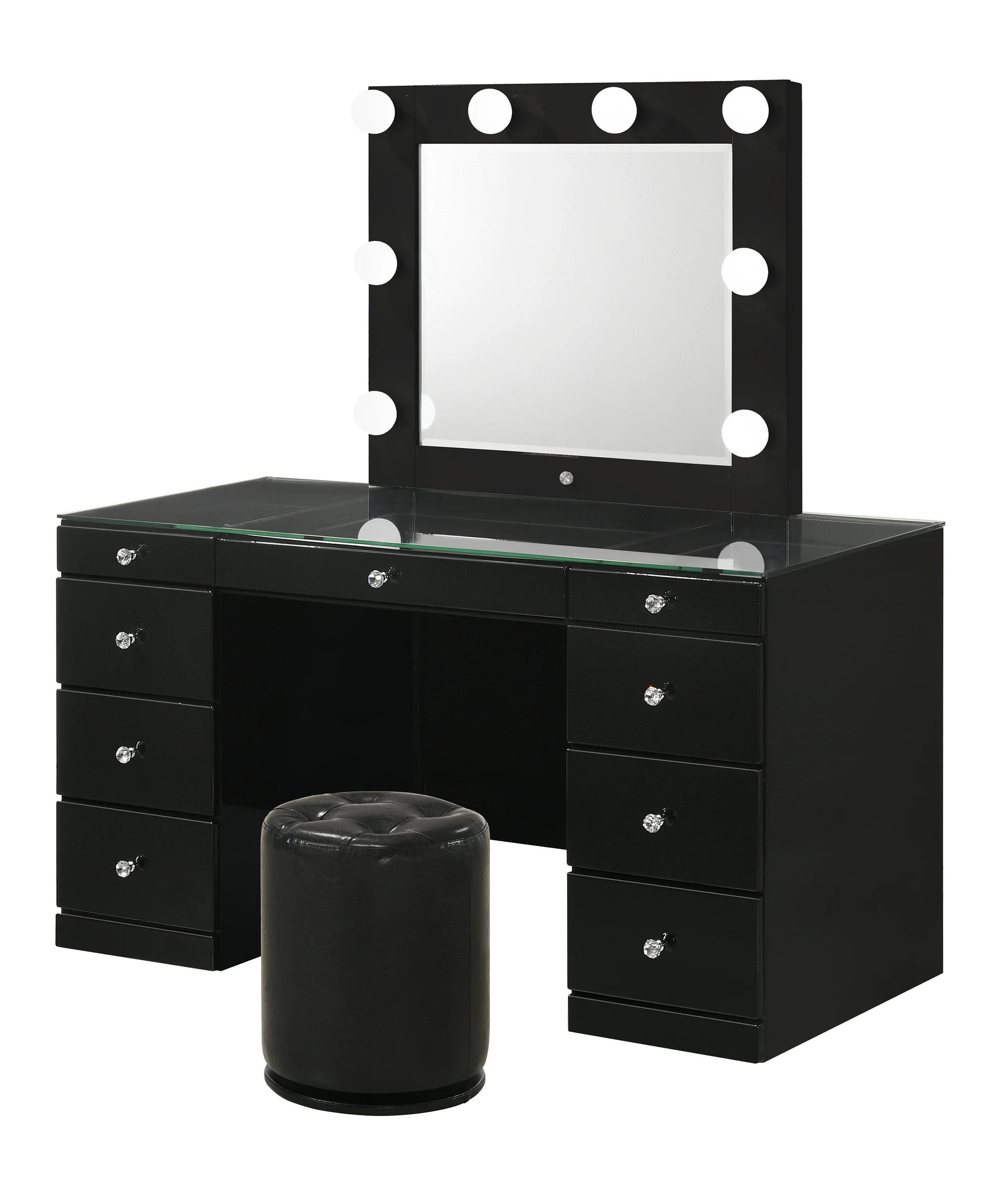 Morgan Round Swivel Stool Black - Image 4