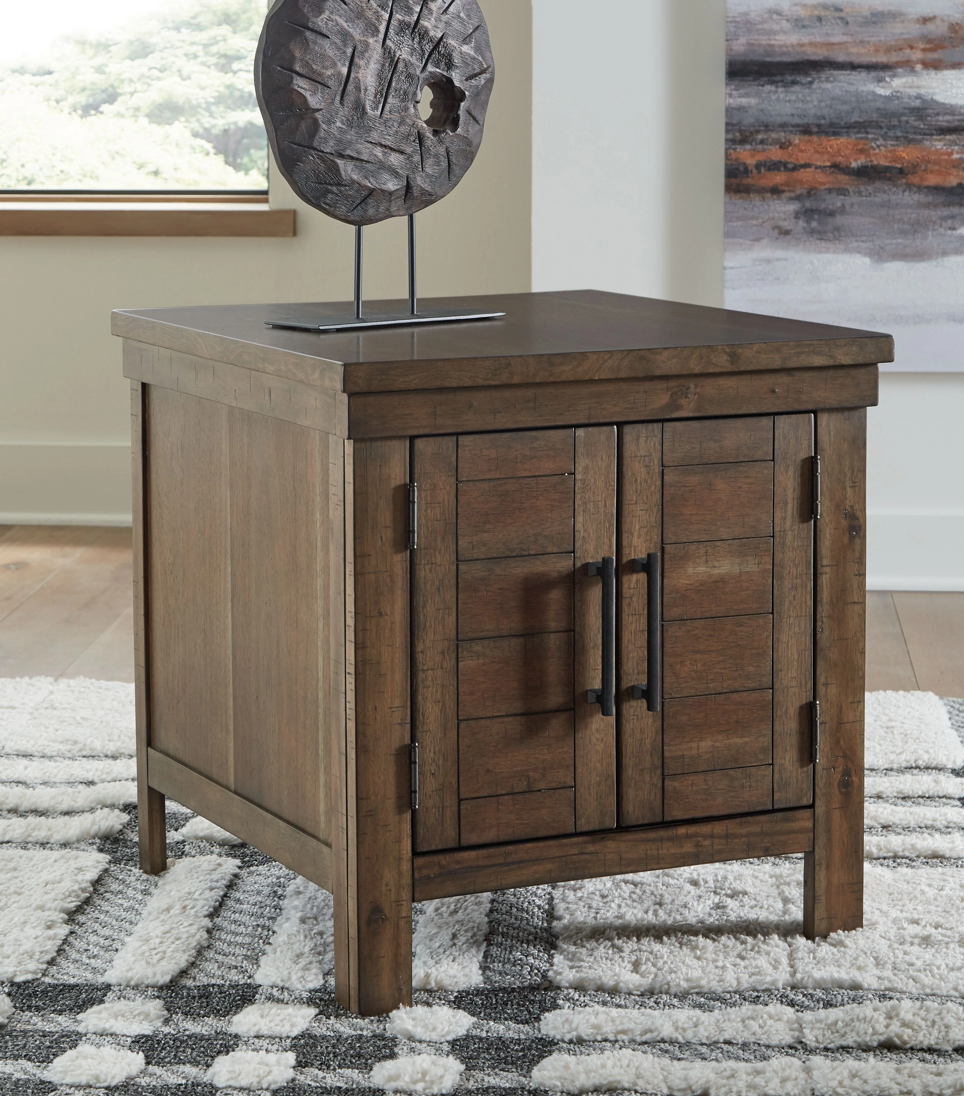 Moriville - Rectangular End Table - Grayish Brown - Image 6