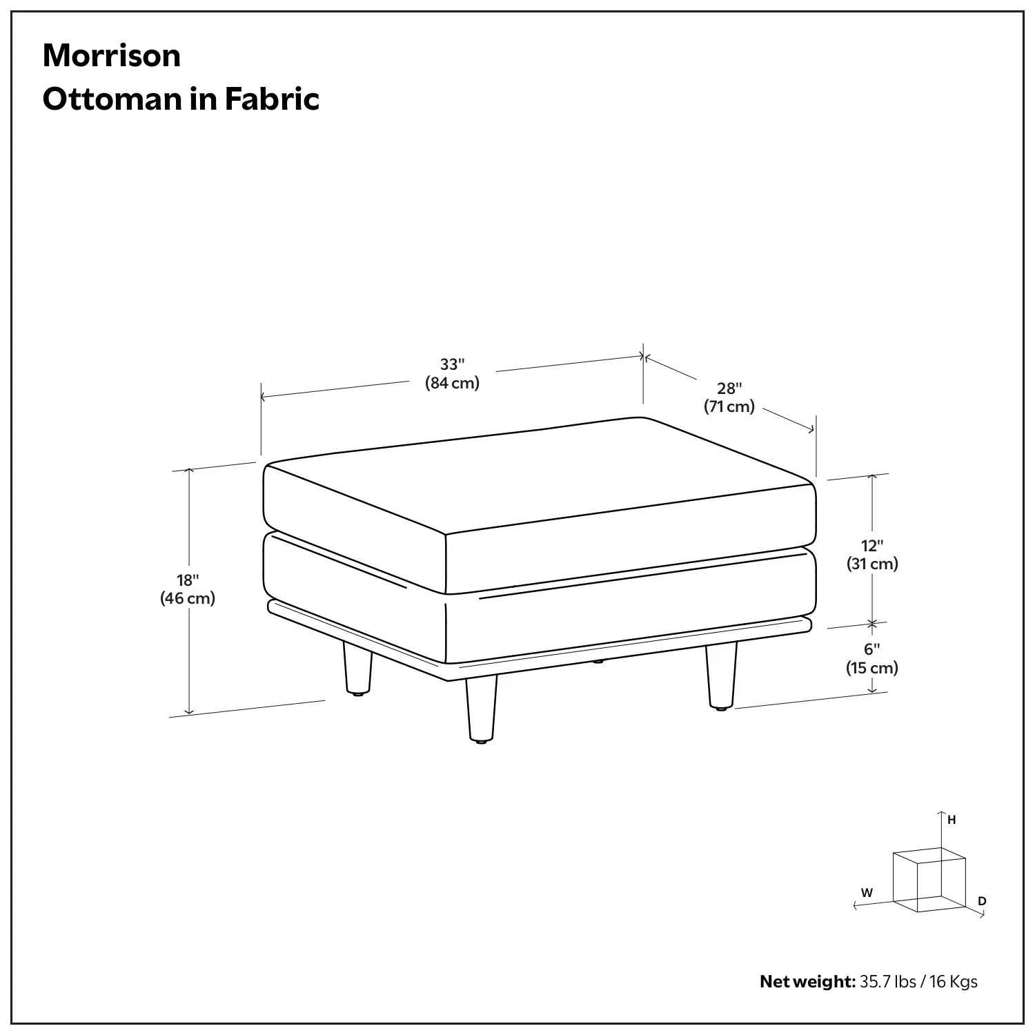 Morrison - Handcrafted Ottoman - Image 48