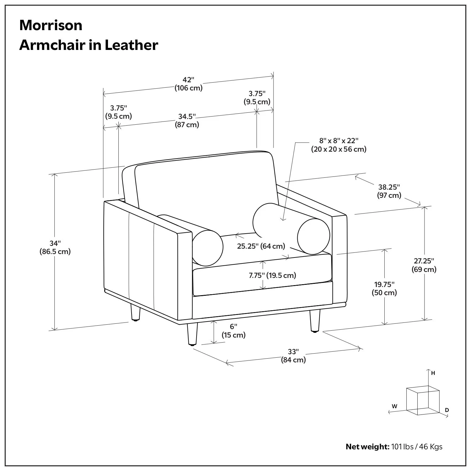 Morrison - Wide Arm Chair - Image 17