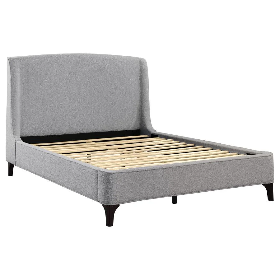 Mosby Upholstered Wingback Bed Grey - Image 20